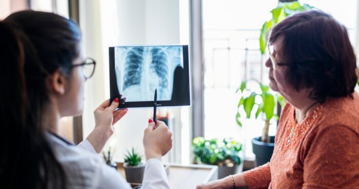 showing X-ray image